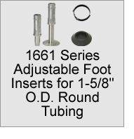 1661 Foot Inserts for 1-5/8" O.D. Round Tubing