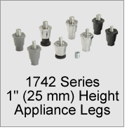 1742 1" (25mm) Appliance Legs