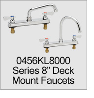 0456KL8000 Series 8" Deck Mount Faucets