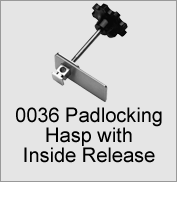 0036 Padlocking Hasp with Inside Release