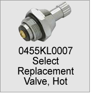 0455KL0007 Faucet Replacement Valve, Hot