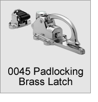 0045 Padlocking Brass Latch