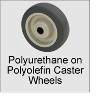 Polyurethane on Polyolefin Caster Wheels