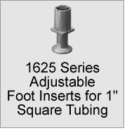 1625 Foot Inserts for 1" Square Tubing